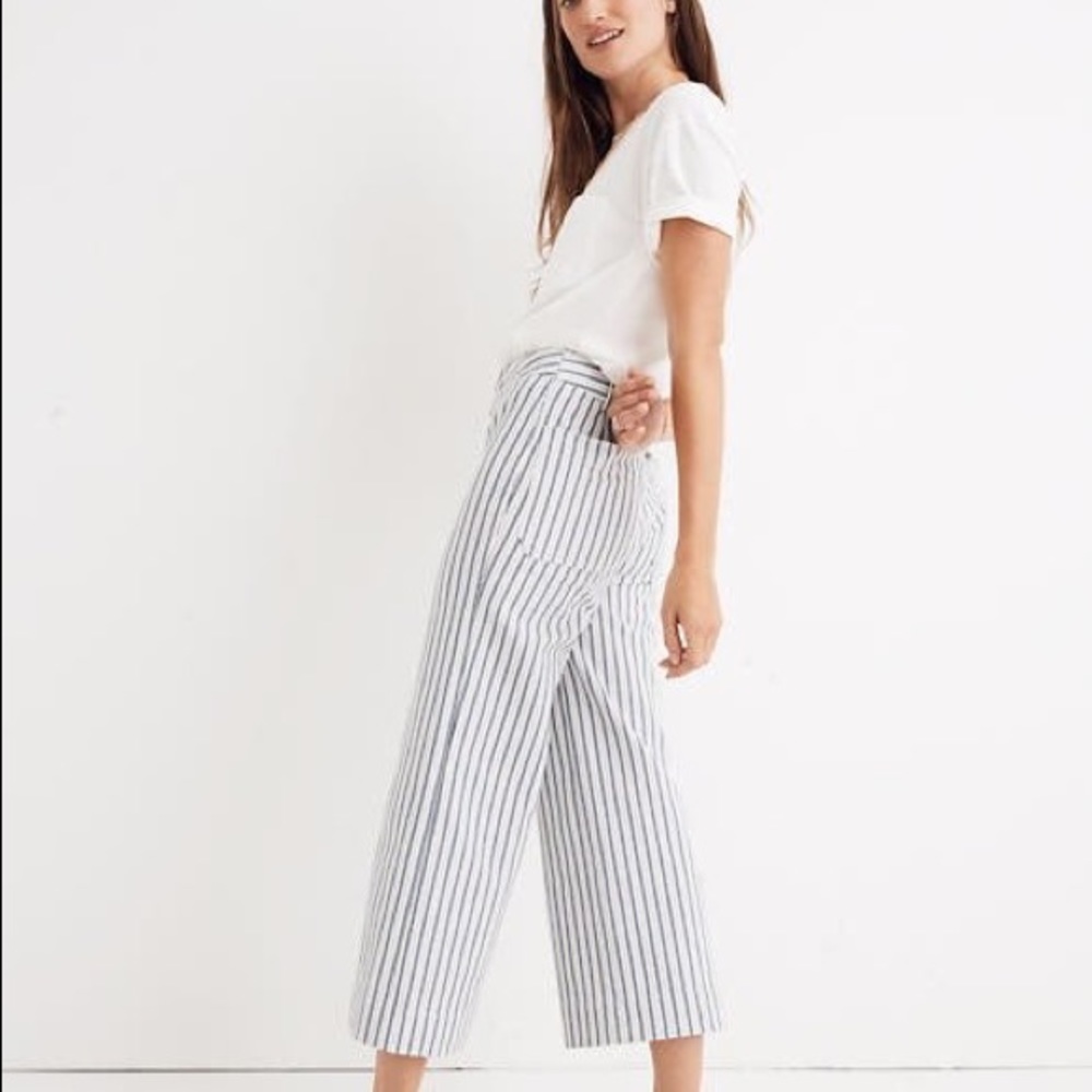 Madewell Emmett Wide-leg Cropped Pants - Picture 3 of 9